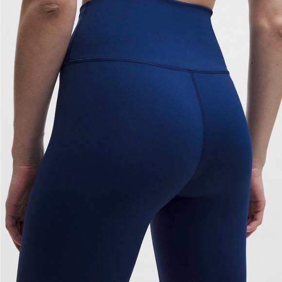 lululemon Wunder Train Navy Blue High Rise Tight 25” - Picture 3 of 5
